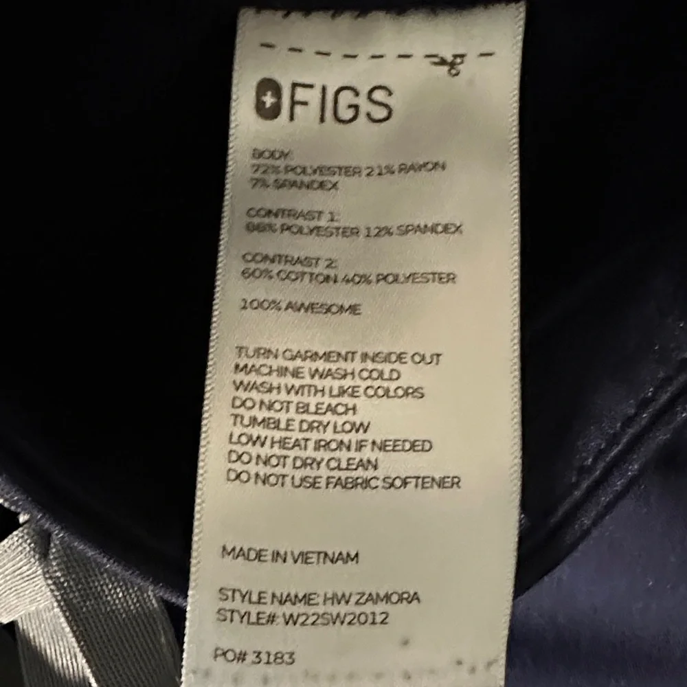 Figs Women's Dark Blue Jogger Pants - Picture 2 of 9